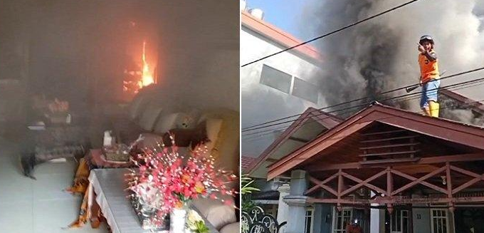 Kebakaran Hebohkan Warga Asdi Karya Kertak Hanyar Banjar, Api Berkobar dari Dapur