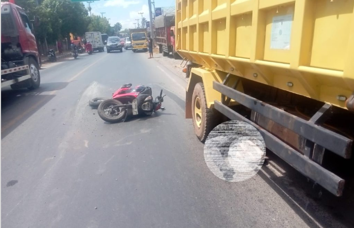 Kecelakaan Maut di Antasan Martapura Kabupaten Banjar, Korban Sudah Tak Bernyawa di Kolong Truk